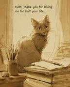 Custom Vintage Cat Tribute (Digital Delivery)