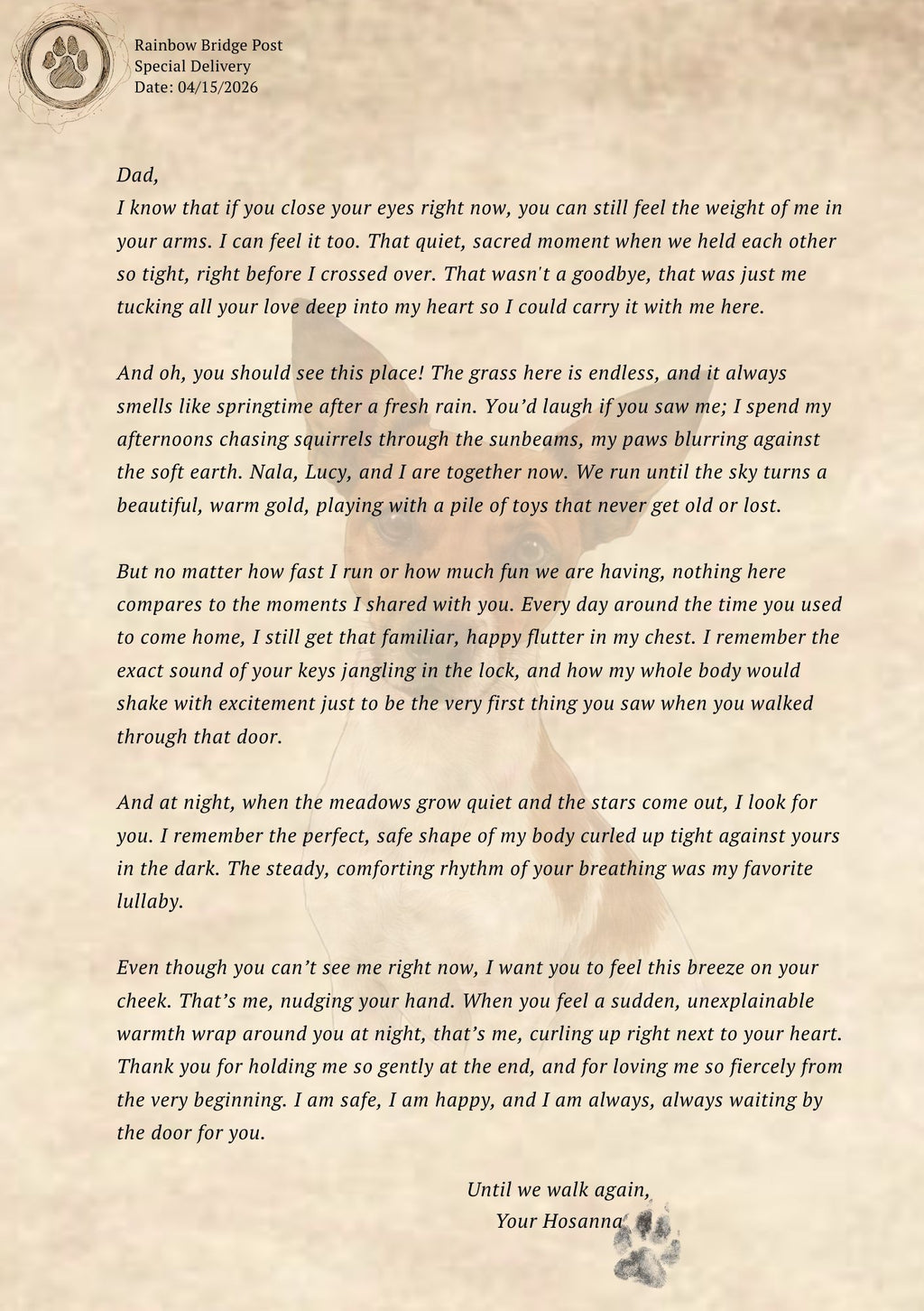 Custom Vintage Tribute (Digital Delivery)