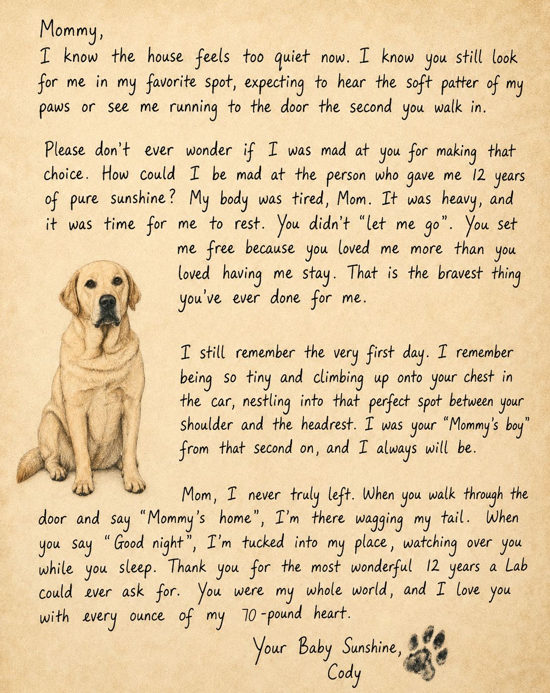 Personalized Letters From Your Pet Angel