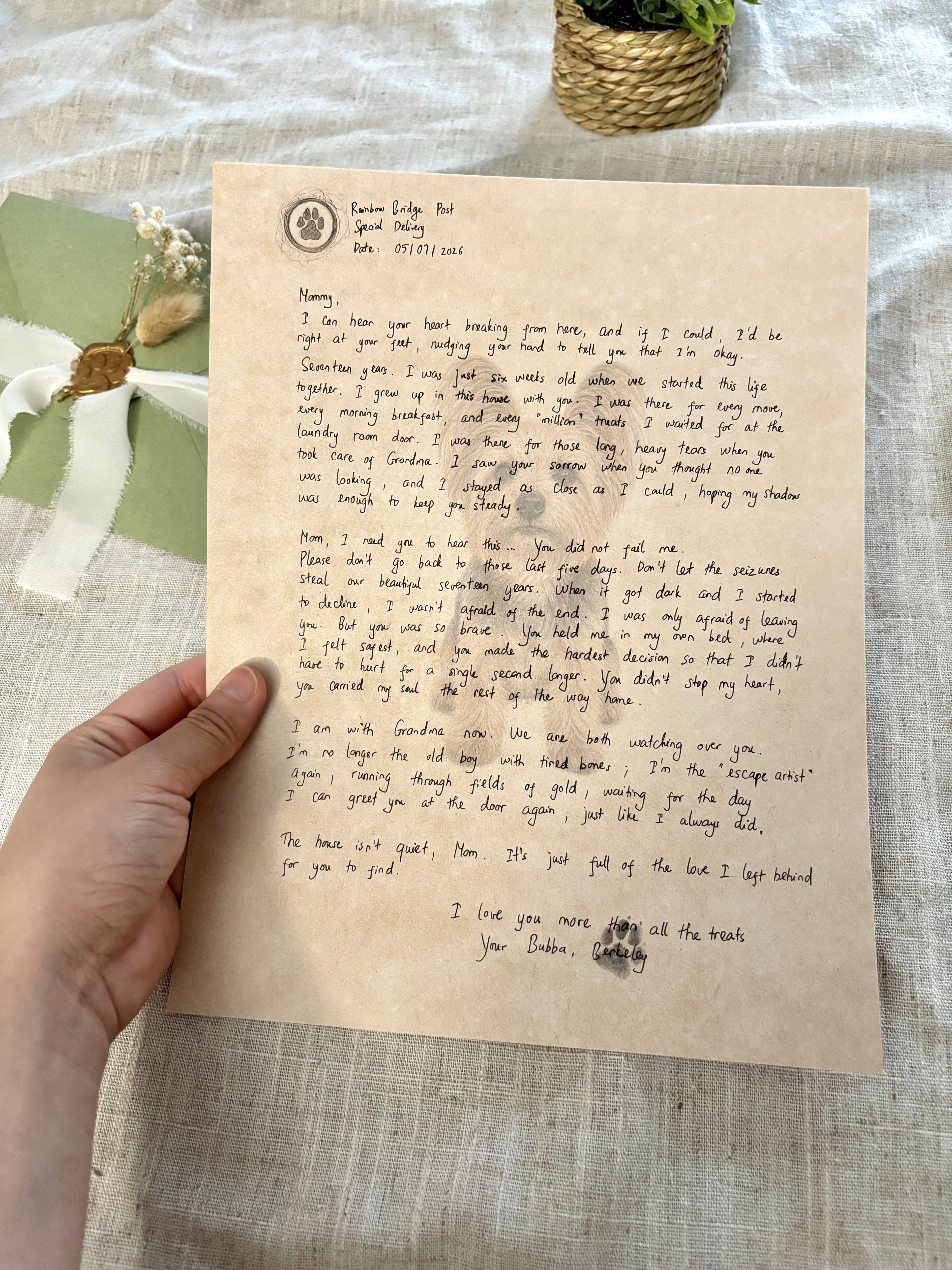Personalized Letters from Your Pet Angel