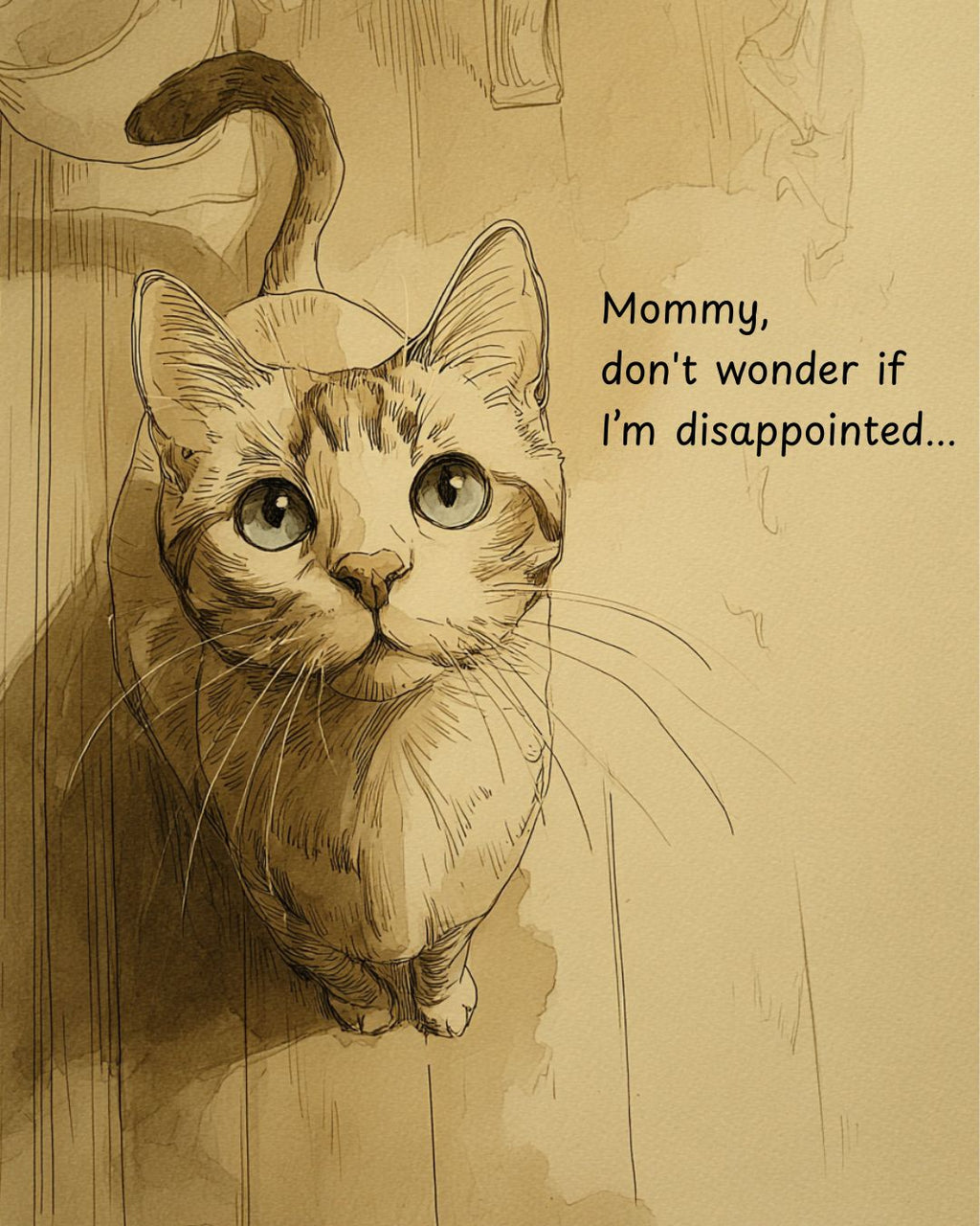 Custom Vintage Cat Tribute (Digital Delivery)