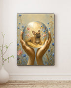 Holding Heaven in My Palms | Custom Pet Portrait