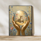 Holding Heaven in My Palms | Custom Pet Portrait