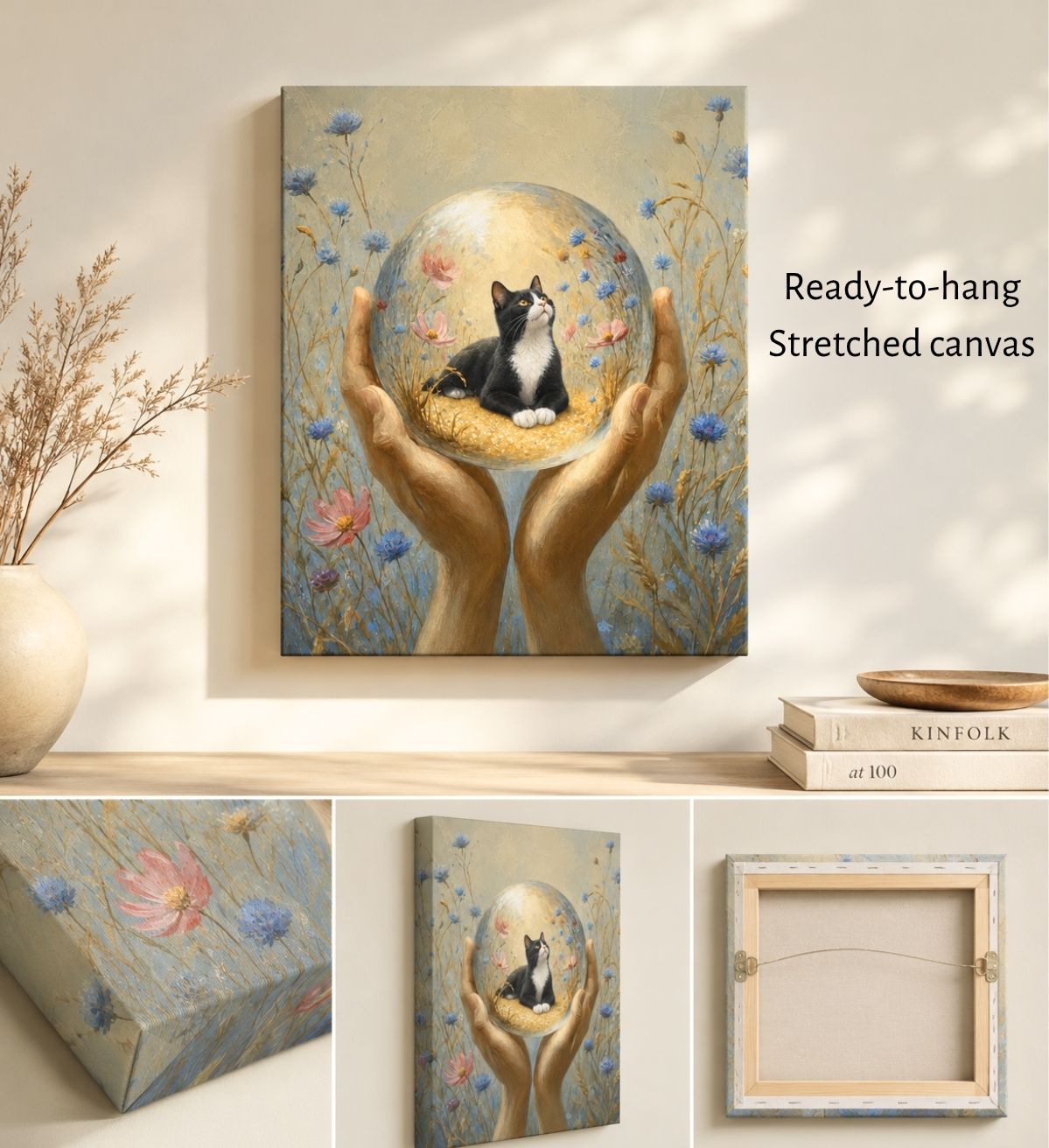 Holding Heaven in My Palms | Custom Pet Portrait