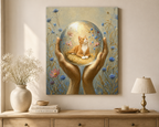 Holding Heaven in My Palms | Custom Pet Portrait